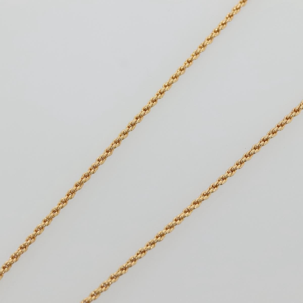 Christian Dior Logo Flower Necklace Metal, GOLD, METAL, Necklace