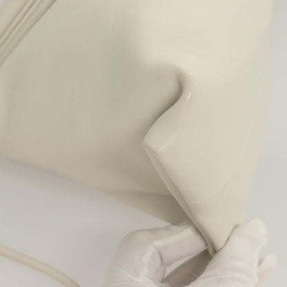 Bottega Veneta BV Trine Fold Clutch Leather, WHITE, LEATHER, Clutche & pouche