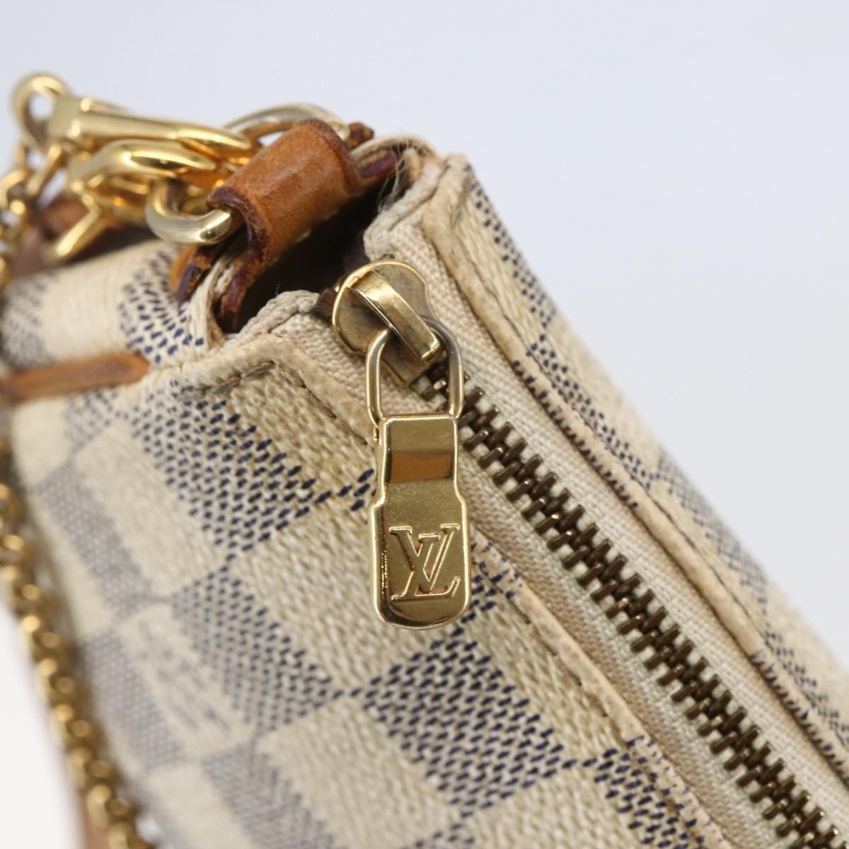 Louis Vuitton Eva Handbag Damier, WHITE, CANVAS, Handbag