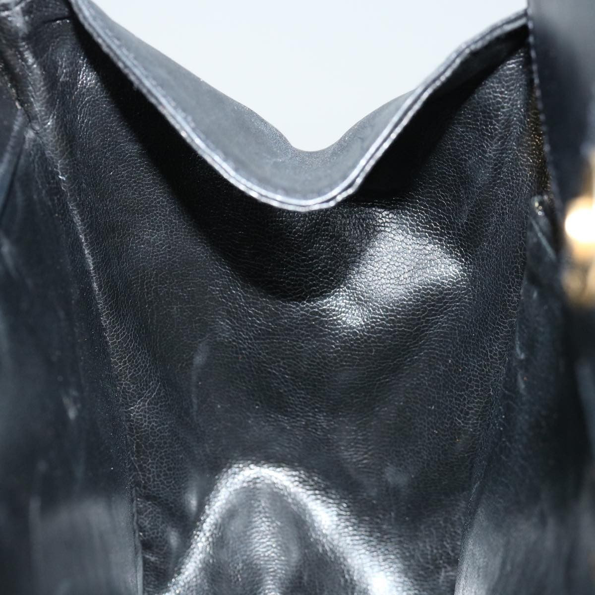 Salvatore Ferragamo Gancini handbag Leather, BLACK, LEATHER, Handbag