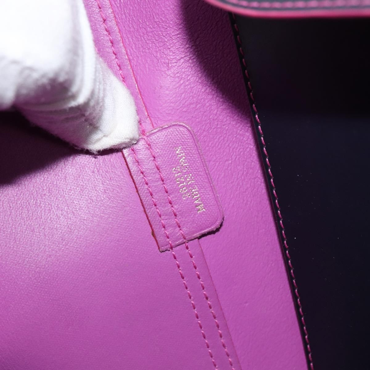 Loewe Leo Shopper Tote Leather, NAVY, LEATHER, Tote bag