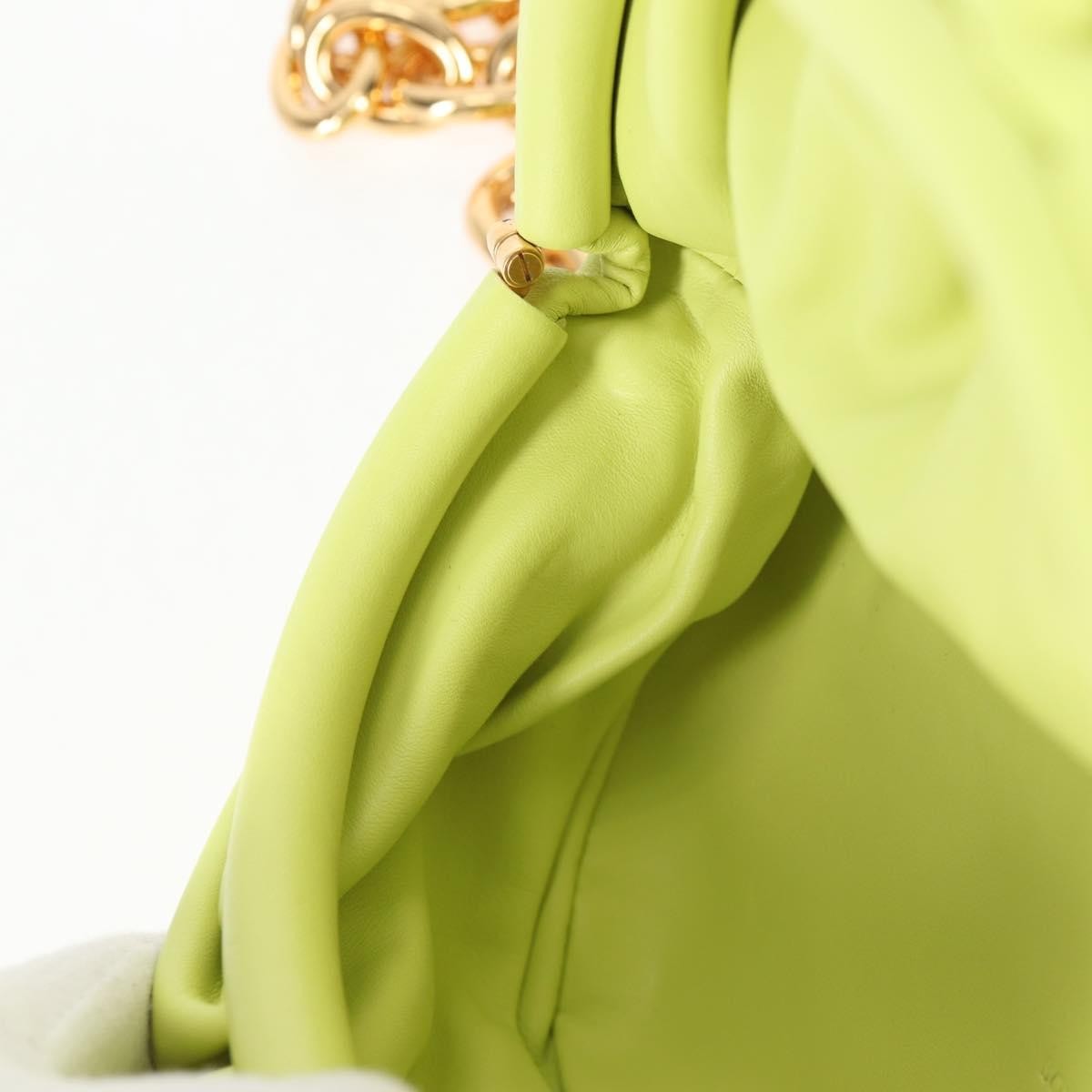 Bottega Veneta The Chain Pouch Leather, GREEN, LEATHER, Clutche & pouche