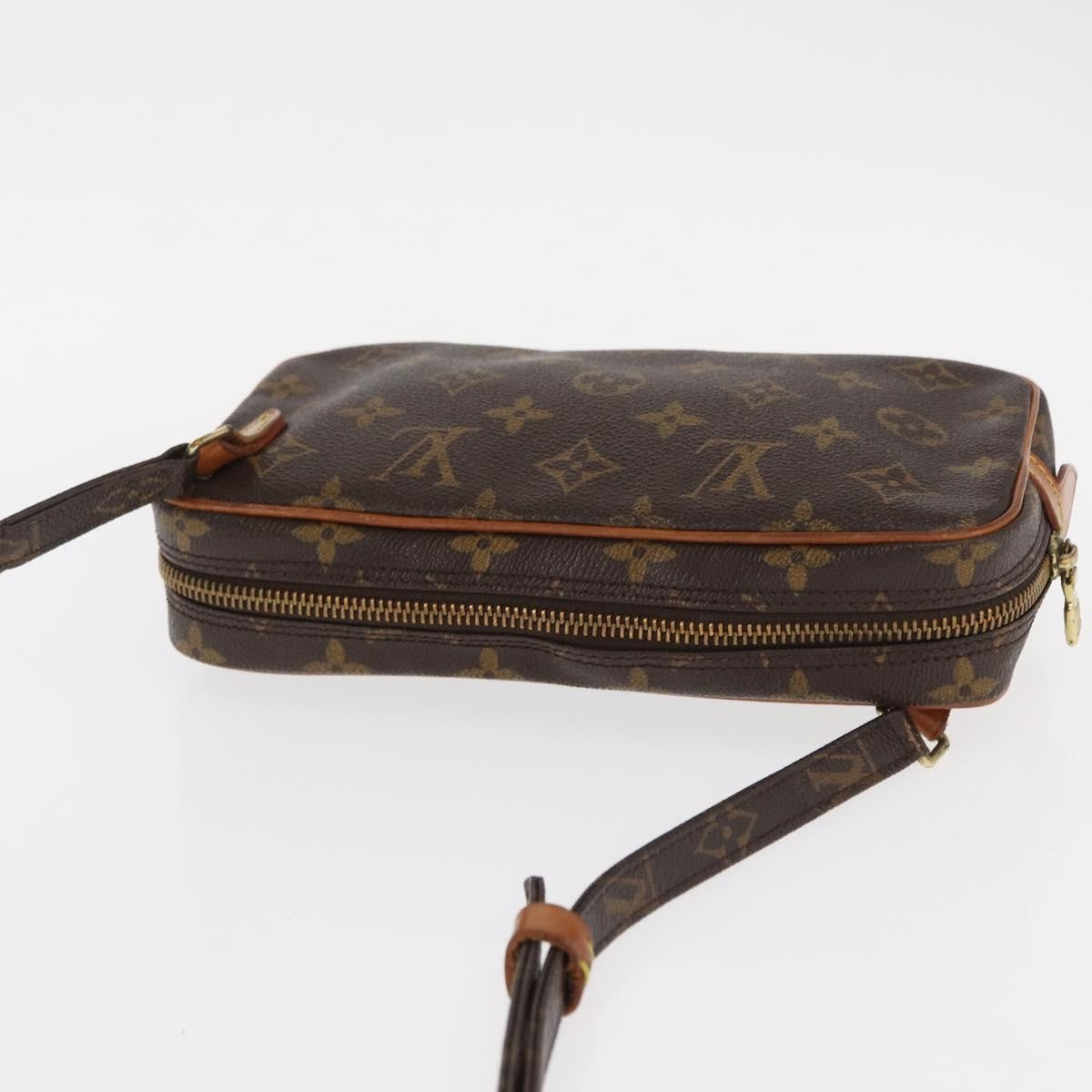 Louis Vuitton Pochette Marly Bandouliere Bag Monogram Canvas, BROWN, CANVAS, Clutche & pouche
