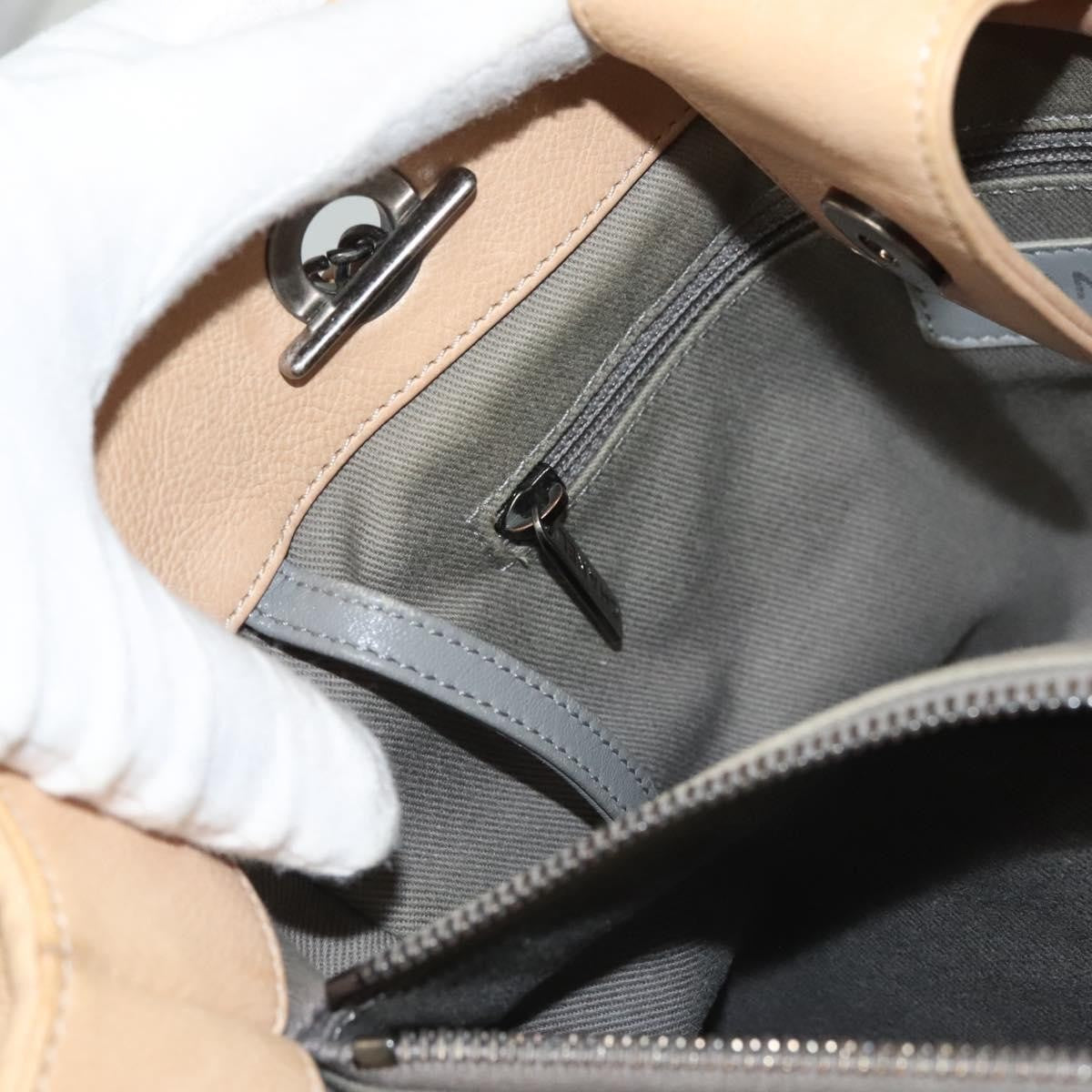 Chanel Petite Shopping Tote Quilted Calfskin, BEIGE, LEATHER, Tote bag