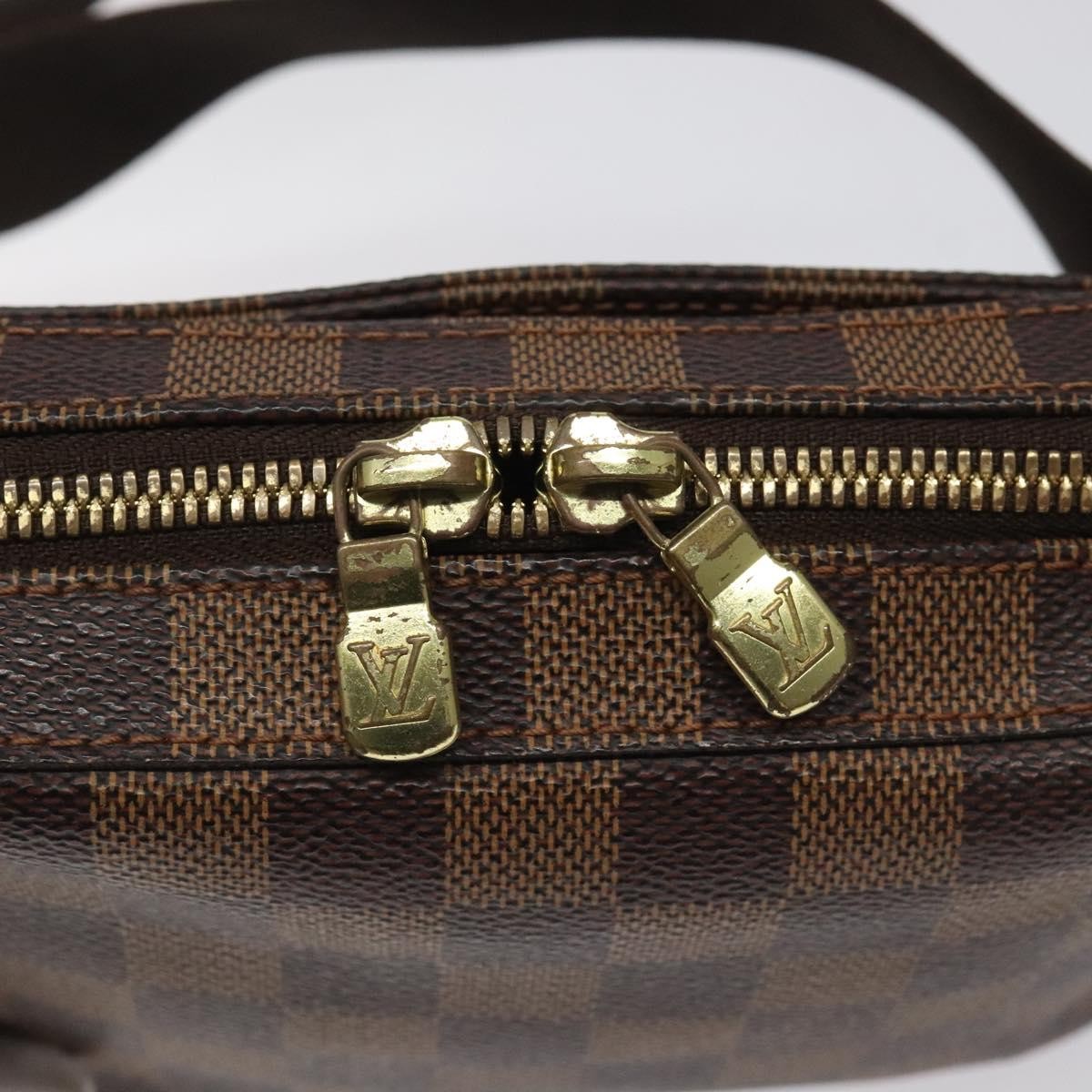 Louis Vuitton Geronimos Waist Bag Damier, BROWN, CANVAS, Clutche & pouche