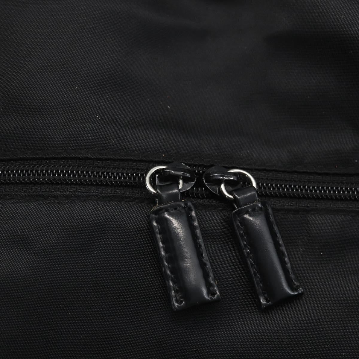 Prada Vintage Zip Tote Tessuto, BLACK, NYLON, Tote bag
