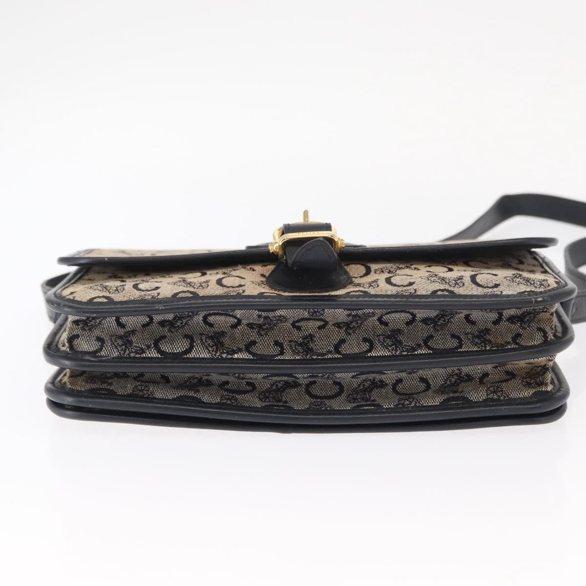 Celine C Sulky Shoulder bag Canvas, NAVY, CANVAS, Shoulder bag