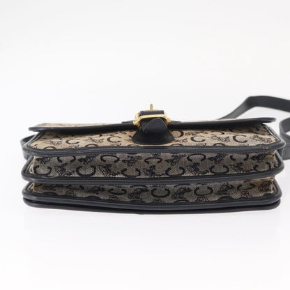 Celine C Sulky Shoulder bag Canvas, NAVY, CANVAS, Shoulder bag