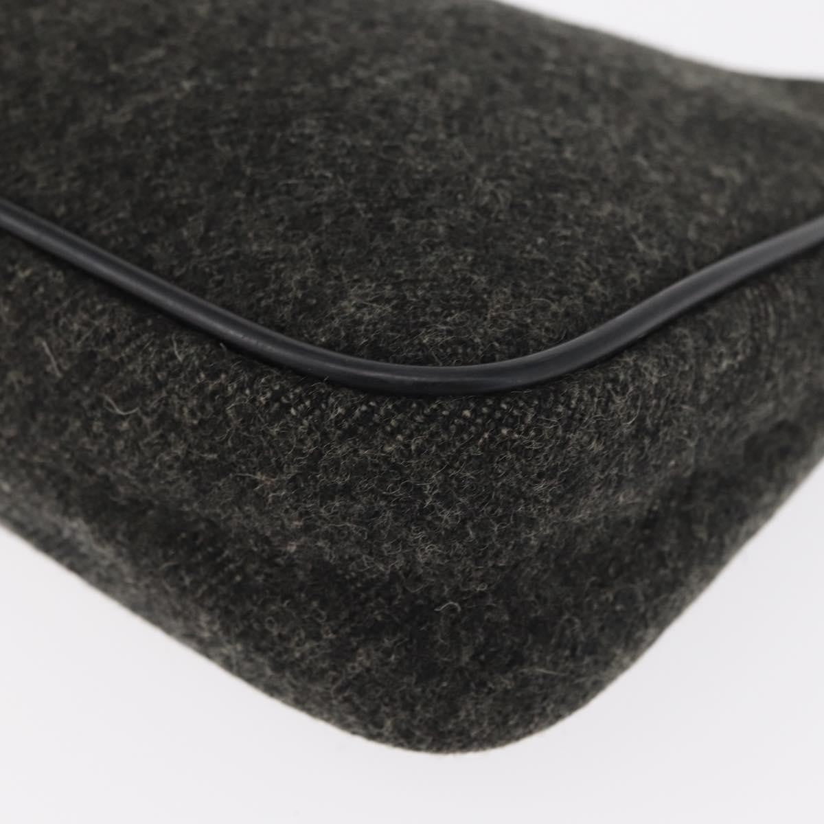 Prada Re-Edition 2000 Hobo Wool, GRAY, WOOL, Handbag