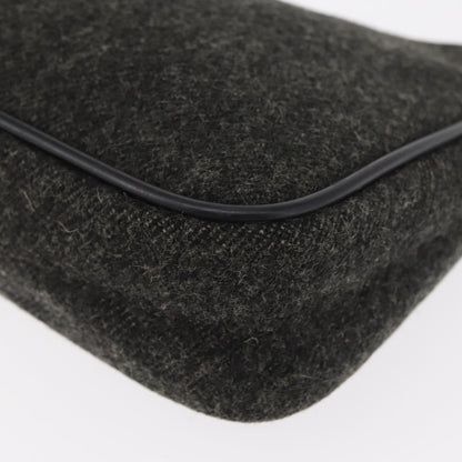 Prada Re-Edition 2000 Hobo Wool, GRAY, WOOL, Handbag