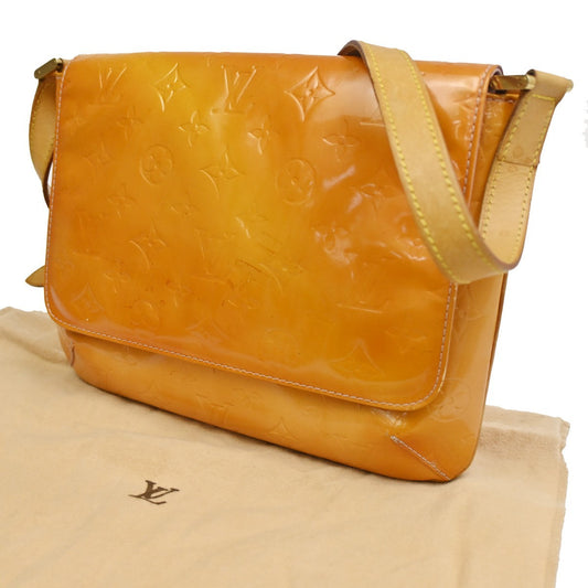 Louis Vuitton Thompson Street Handbag Monogram Vernis, YELLOW, PATENT_LEATHER, Shoulder bag