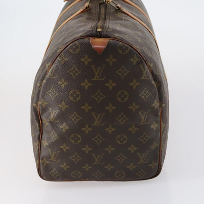 Louis Vuitton Keepall Bag Monogram Canvas, BROWN, CANVAS, Travel bag