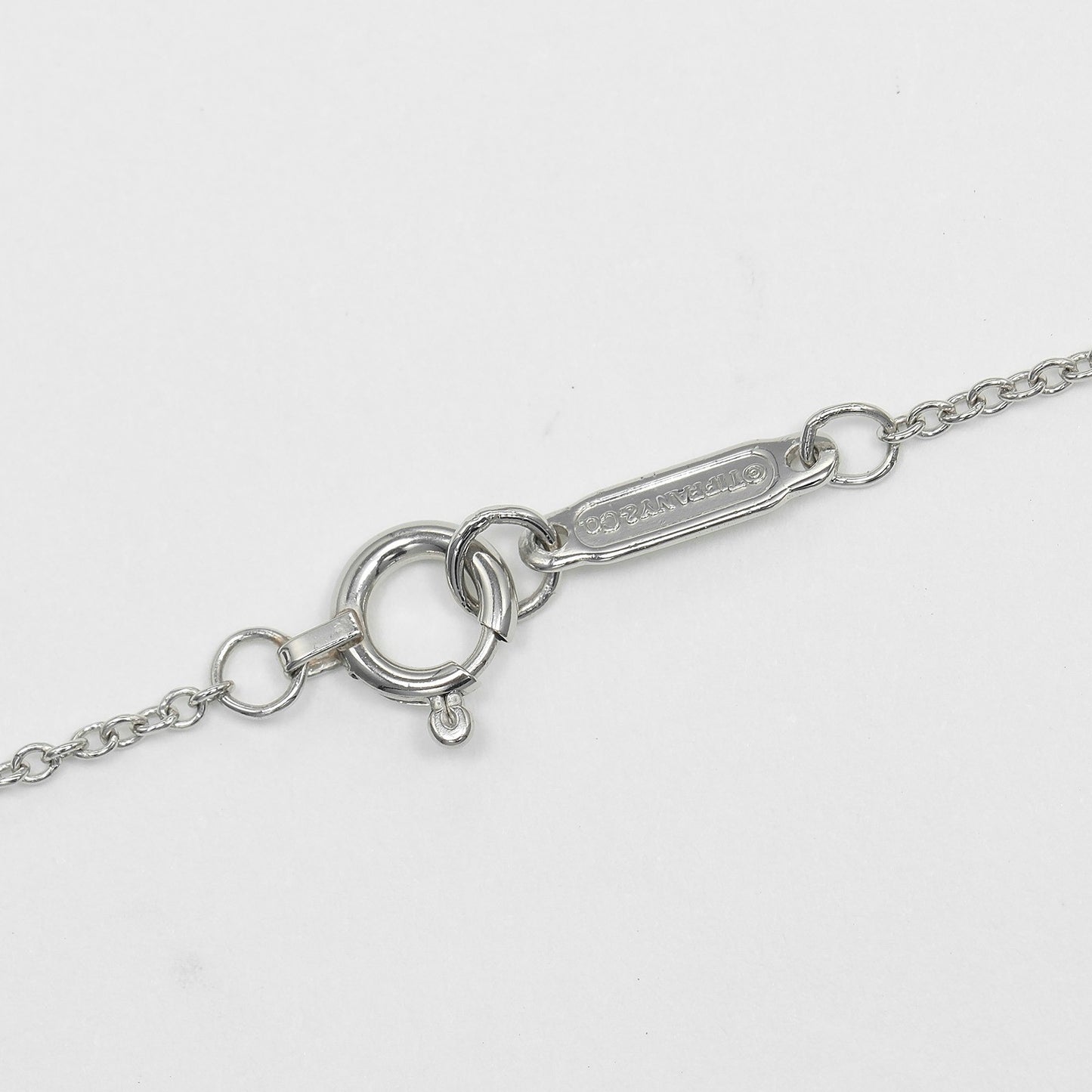 Tiffany & Co. Sentimental Heart 3 Diamond Pendant Necklace 18K Rose Gold with Diamonds, CLEAR, SILVER, Necklace