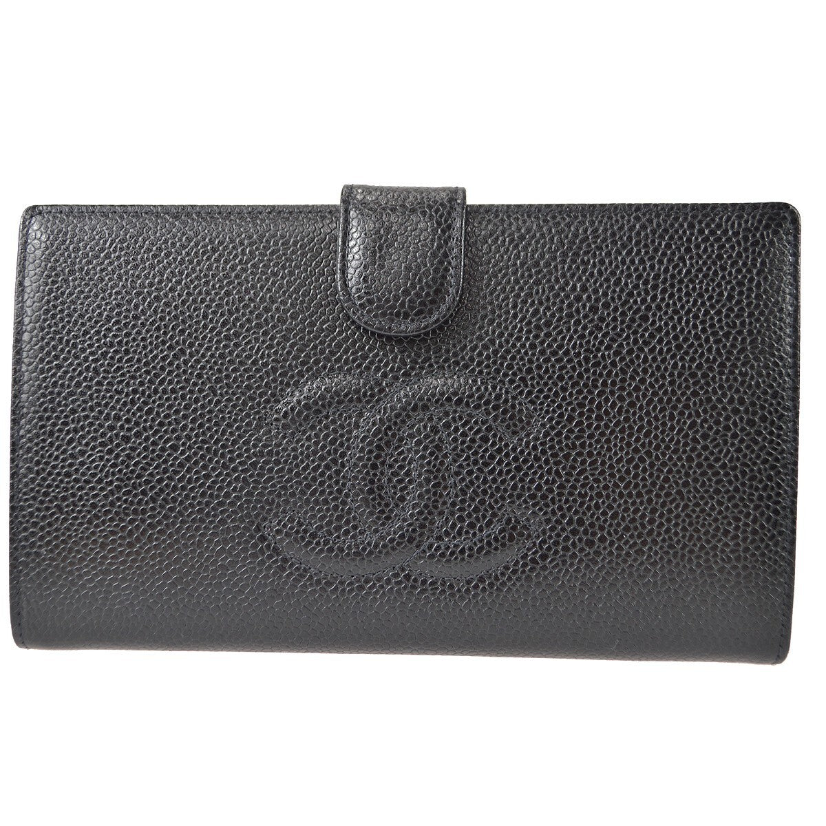 Chanel Timeless CC French Wallet Caviar, BLACK, LEATHER, Wallets