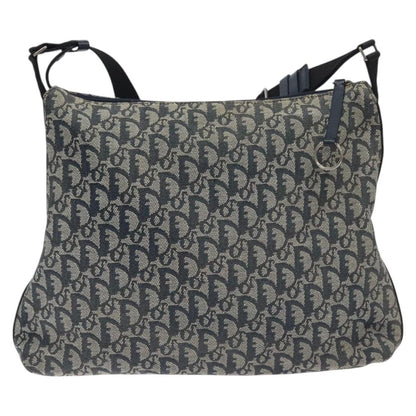 Christian Dior Vintage Trotter Messenger Bag Diorissimo Canvas, NAVY, CANVAS, Crossbody bag