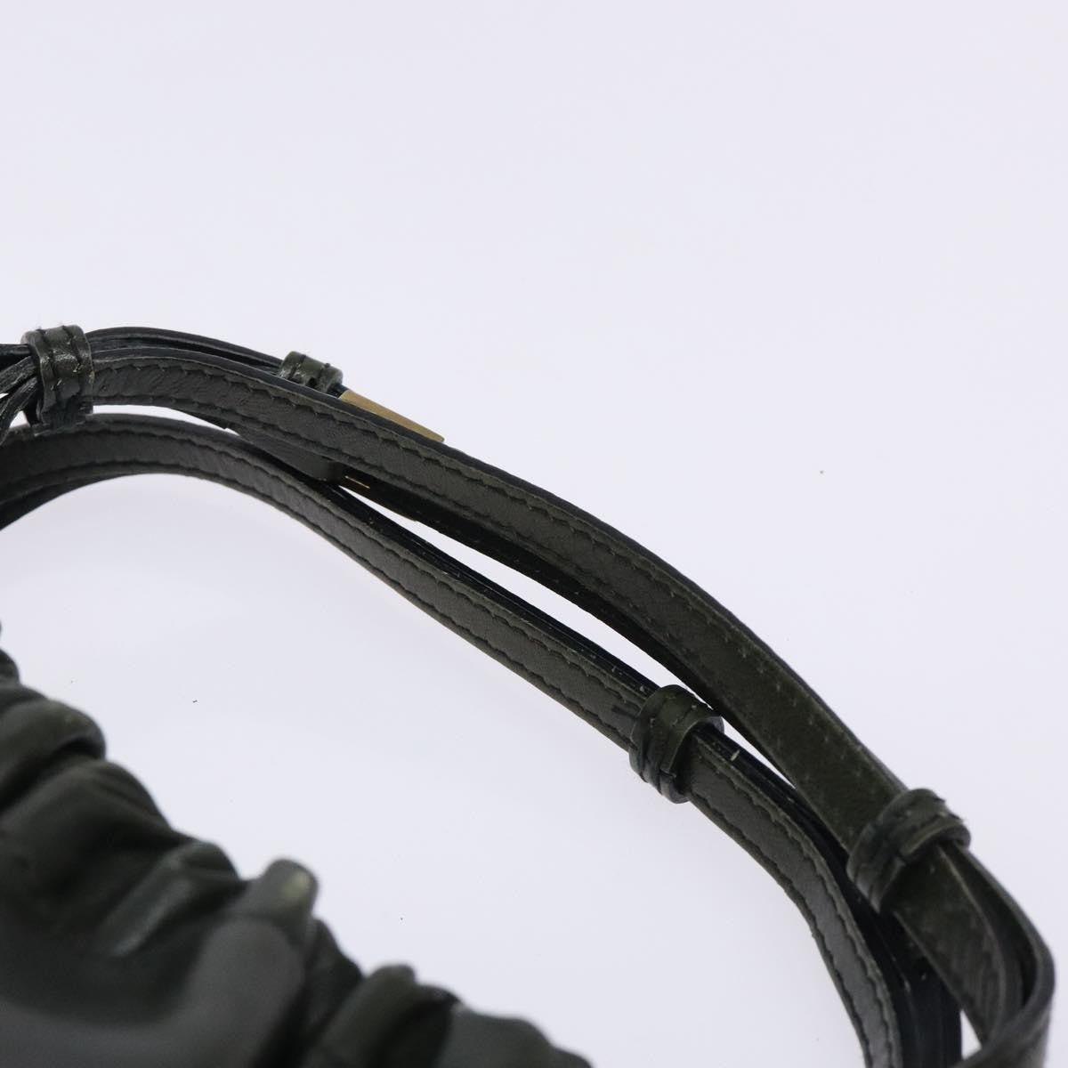 Gucci Vintage Handbag Leather, KHAKI, LEATHER, Handbag