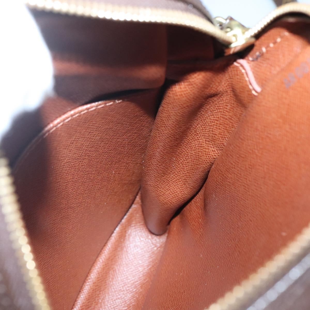 Louis Vuitton Danube 15 Crossbody Bag Monogram Canvas, BROWN, CANVAS, Crossbody bag