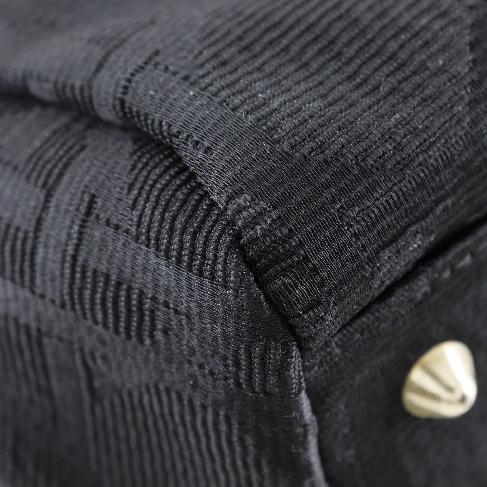 Christian Dior Vintage Lady Dior Bag Cannage Quilt Nylon, BLACK, NYLON, Tote bag