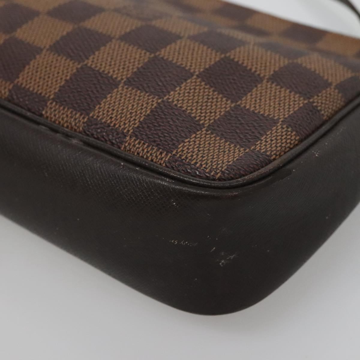 Louis Vuitton Trousse Make Up Bag Damier, BROWN, CANVAS, Clutche & pouche