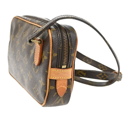 Louis Vuitton Pochette Marly Bandouliere Bag Monogram Canvas, BROWN, CANVAS, Shoulder bag