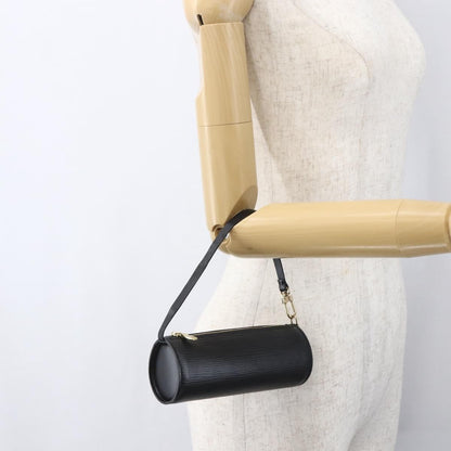 Louis Vuitton Soufflot Pochette Epi Leather, BLACK, LEATHER, Clutche & pouche