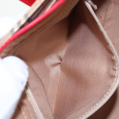 Burberry Nova Handbag Check Pattern, BEIGE, CANVAS, Handbag