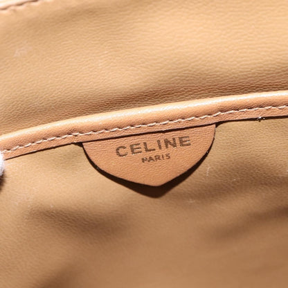Celine Macadam Shoulder Bag PVC Leather, BEIGE, CANVAS, Shoulder bag