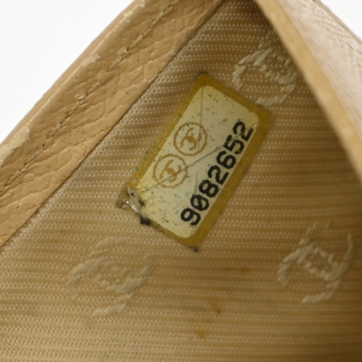 Chanel CC Trifold Flap Wallet Leather, BEIGE, LEATHER, Wallets