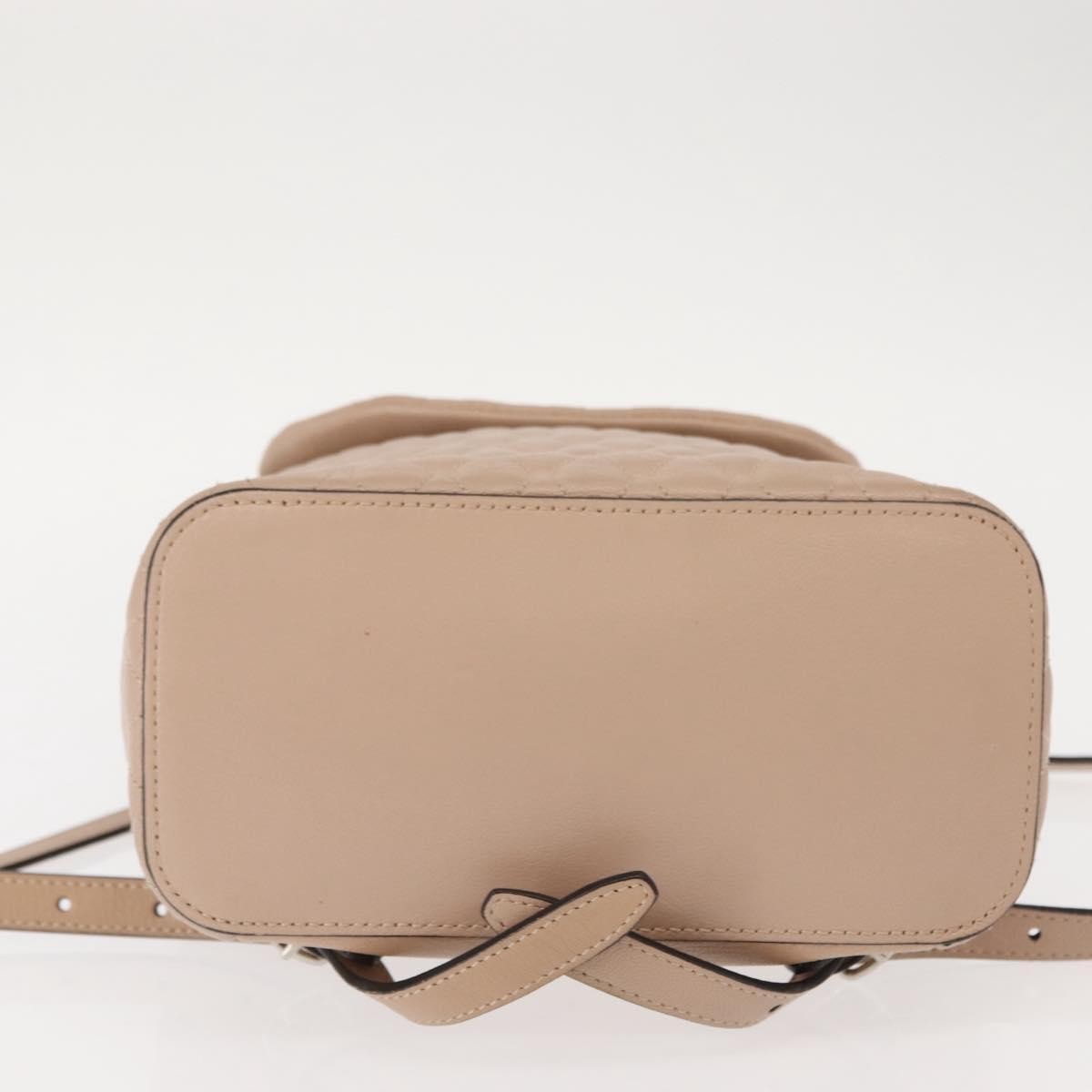 Bally Vintage Backpack Quilted Leather, PINK, LEATHER, Backpack