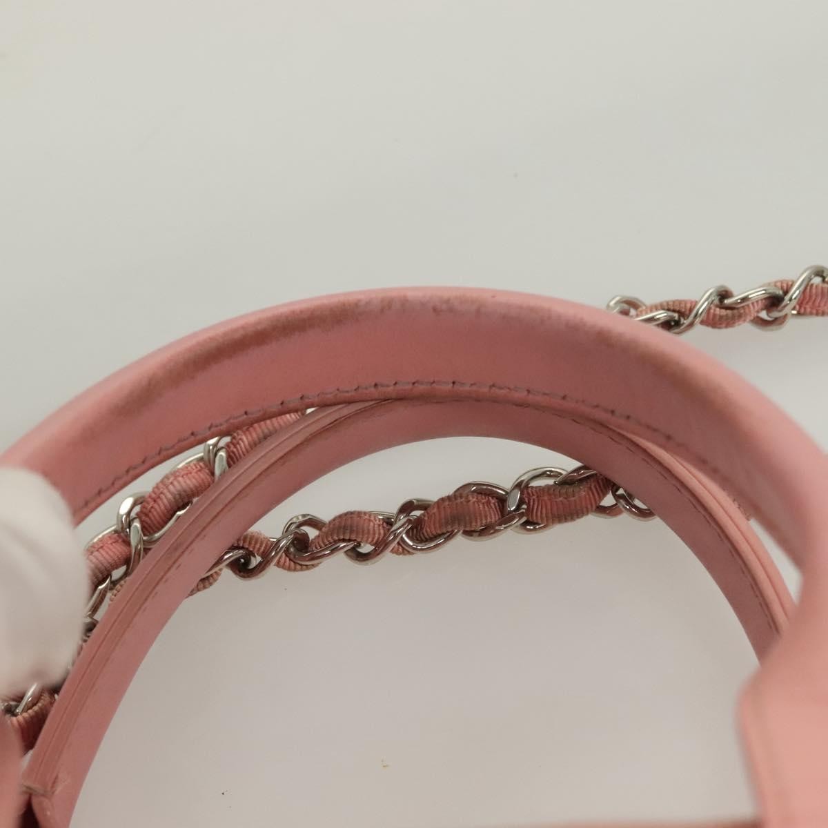 Chanel Deauville Tote Canvas, PINK, CANVAS, Handbag