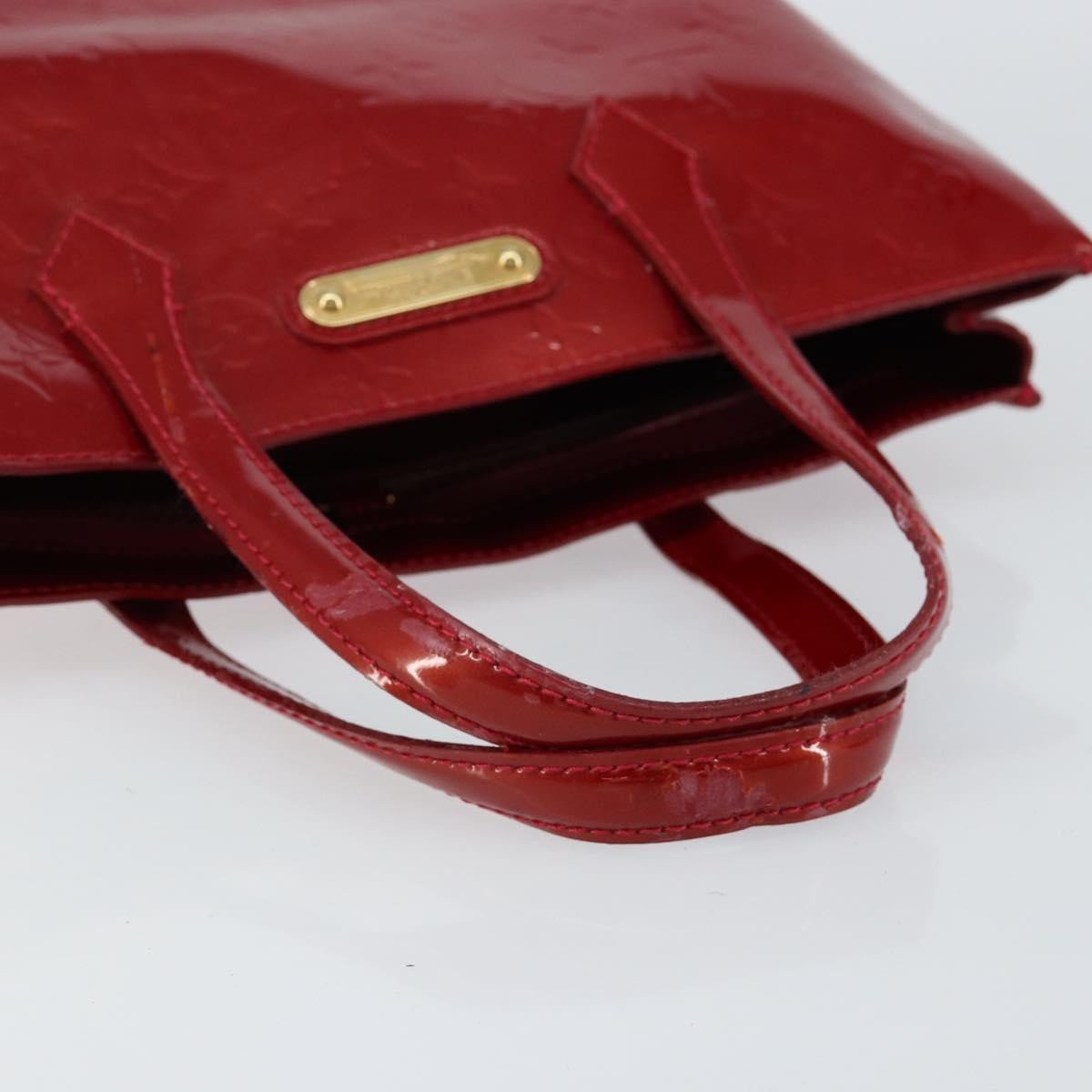 Louis Vuitton Wilshire Handbag Monogram Vernis, RED, PATENT_LEATHER, Handbag