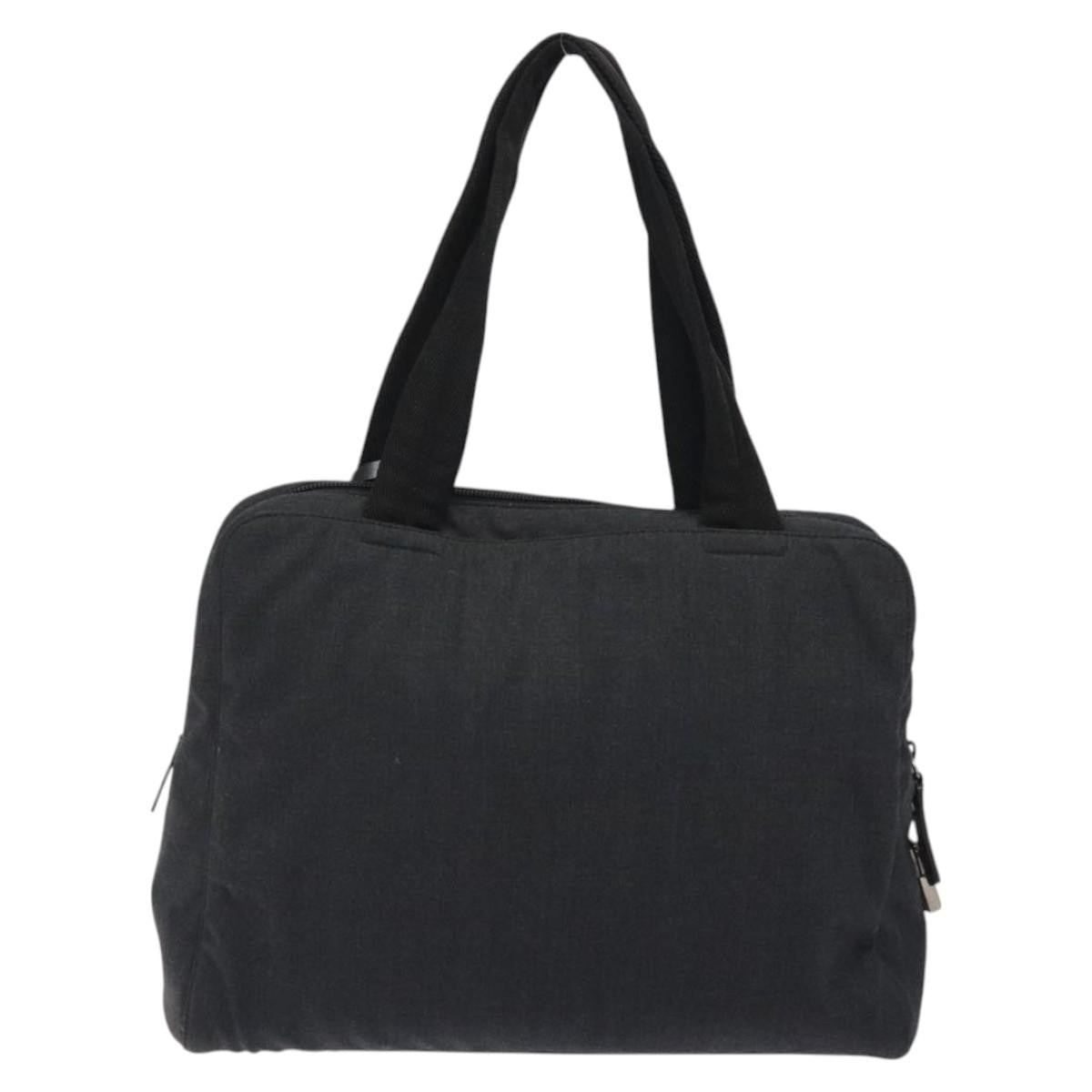 Prada Sport Zip Shoulder Bag Canvas, GRAY, CANVAS, Shoulder bag