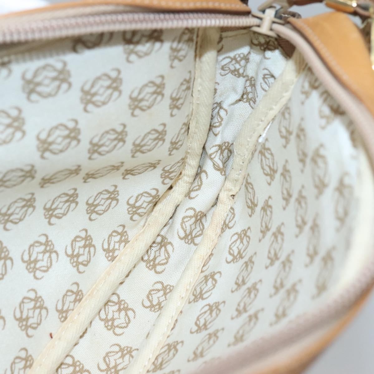 Loewe Anagram Clutch Bag Leather, BROWN, LEATHER, Clutche & pouche