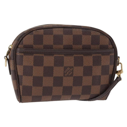 Louis Vuitton Ipanema Pochette Damier, BROWN, CANVAS, Clutche & pouche