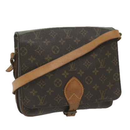 Louis Vuitton Cartouchiere Handbag Monogram Canvas, BROWN, CANVAS, Handbag