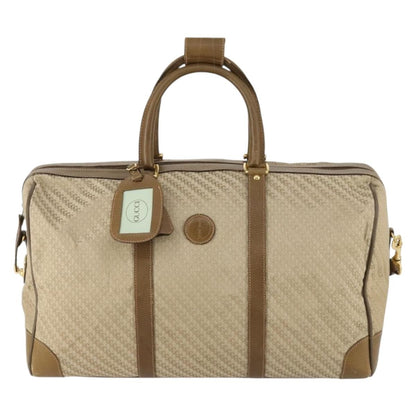 Gucci Vintage Boston Bag Canvas, BEIGE, CANVAS, Travel bag