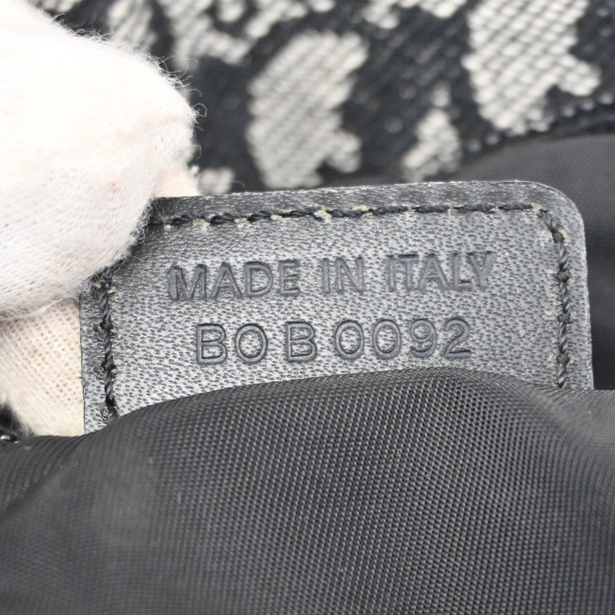 Christian Dior Vintage Trotter Messenger Bag Diorissimo Canvas, BLACK, CANVAS, Shoulder bag