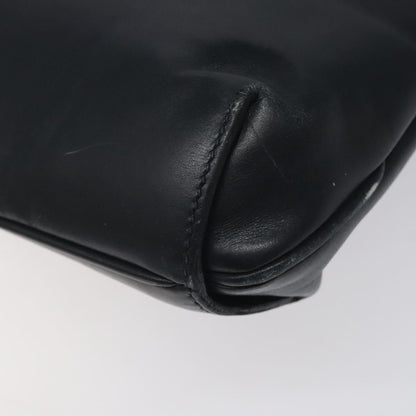 Gucci Vintage Shoulder Bag Leather, NAVY, LEATHER, Shoulder bag