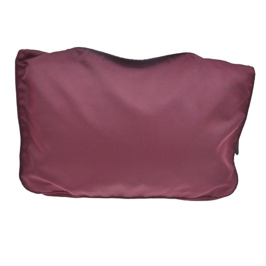 Prada Buckle Messenger Bag Tessuto, BURGUNDY, SYNTHETIC, Crossbody bag
