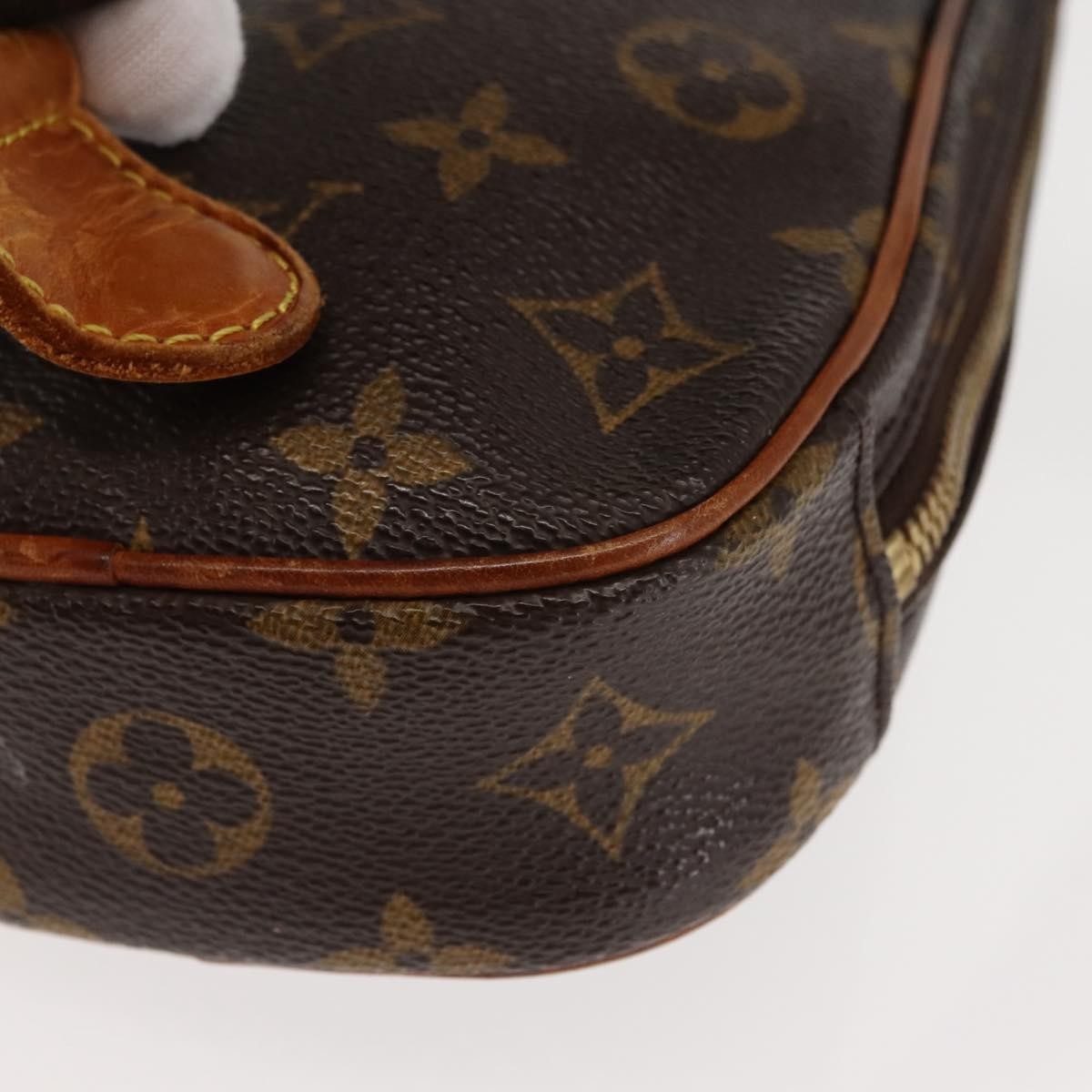 Louis Vuitton Pochette Gange Monogram Canvas, BROWN, CANVAS, Clutche & pouche
