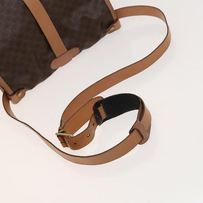 Celine Macadam Shoulder Bag PVC Leather, Brown, PVC + Canvas, Crossbody Bag
