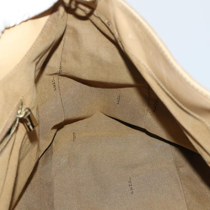 Fendi Twins Tote Leather, BEIGE, LEATHER, Tote bag