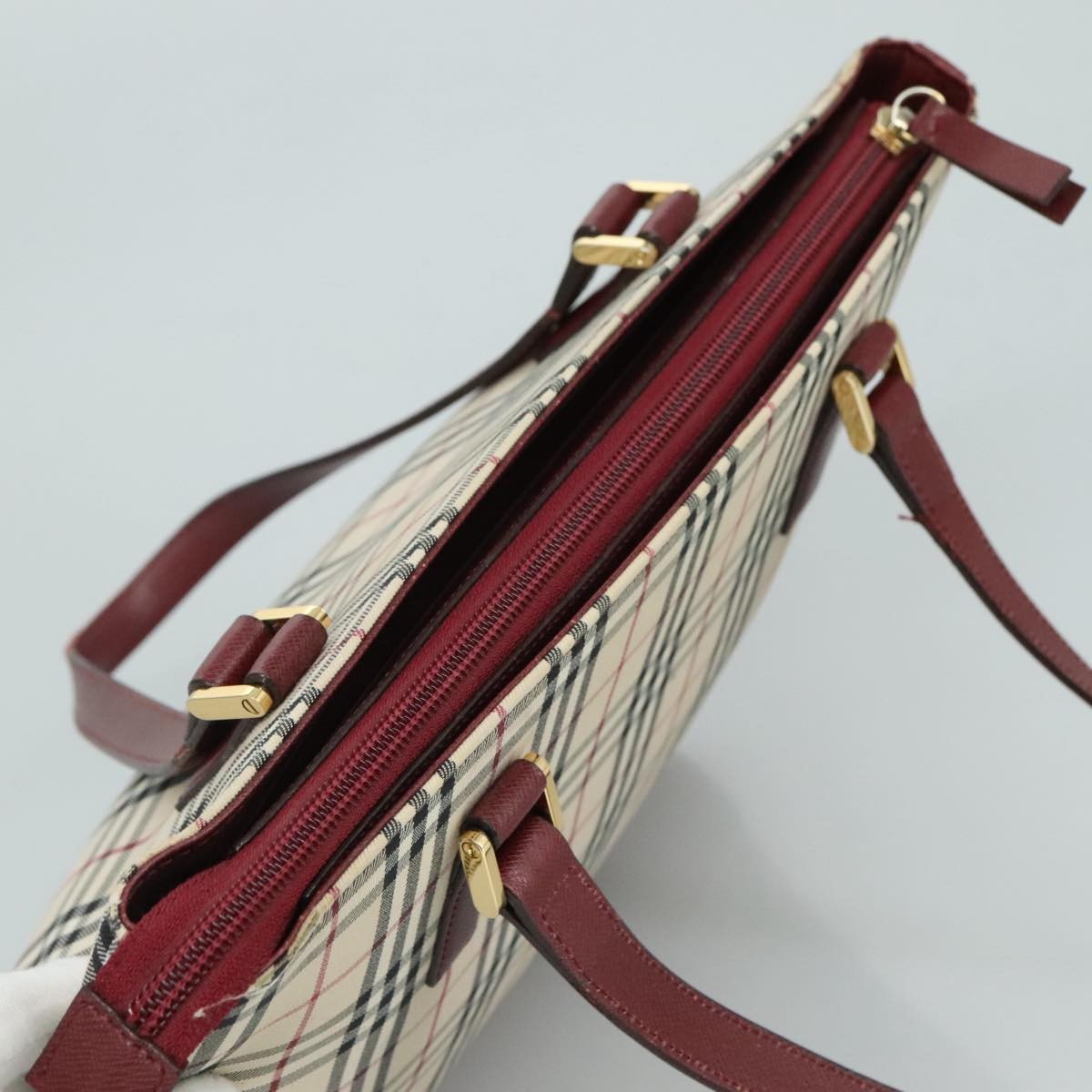 Burberry Nova Check Tote canvas check pattern, BEIGE, CANVAS, Tote bag