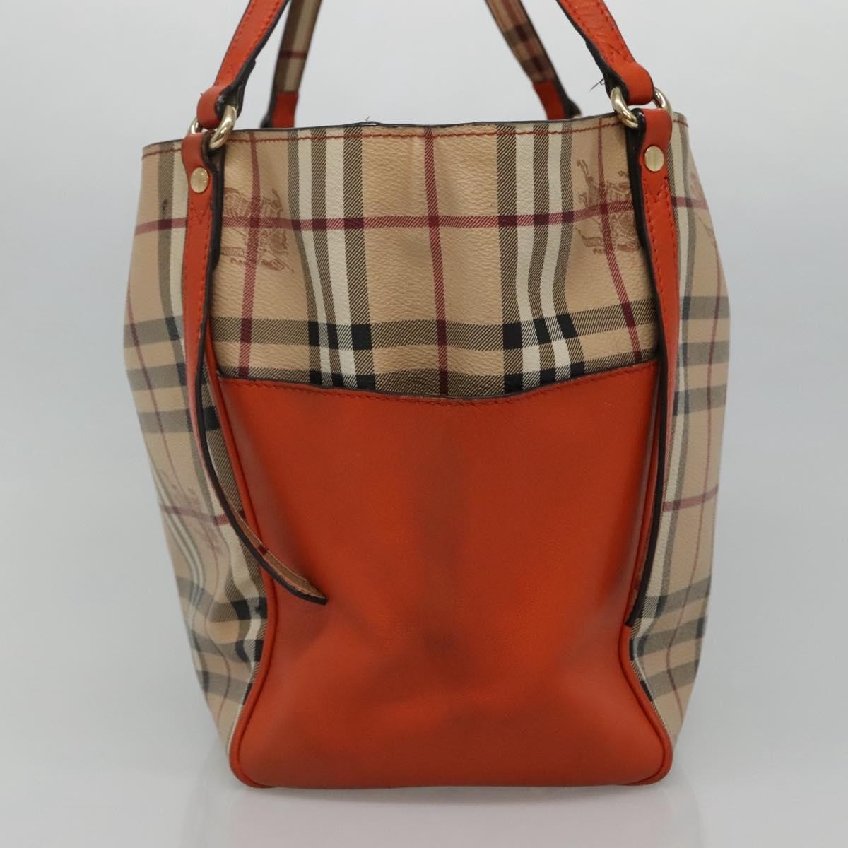 Burberry Canterbury Panels Tote Haymarket Coated Canvas and Leather, BEIGE, CANVAS, Tote bag
