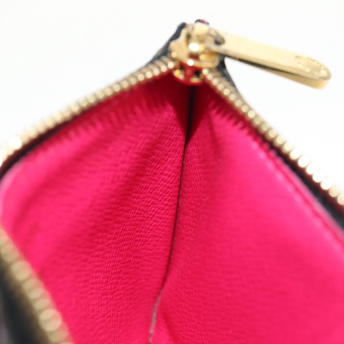 Louis Vuitton Pochette clés NM Monogram Multicolor Canvas, BLACK, CANVAS, Wallets