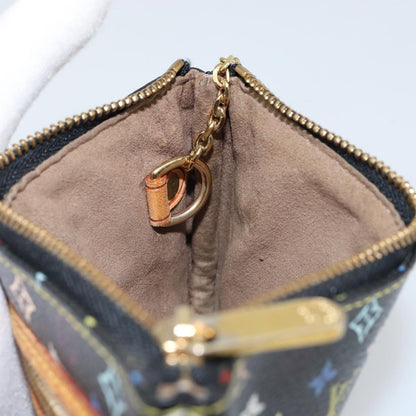 Louis Vuitton Pochette Accessoires Monogram Multicolor, BLACK, CANVAS, Clutche & pouche