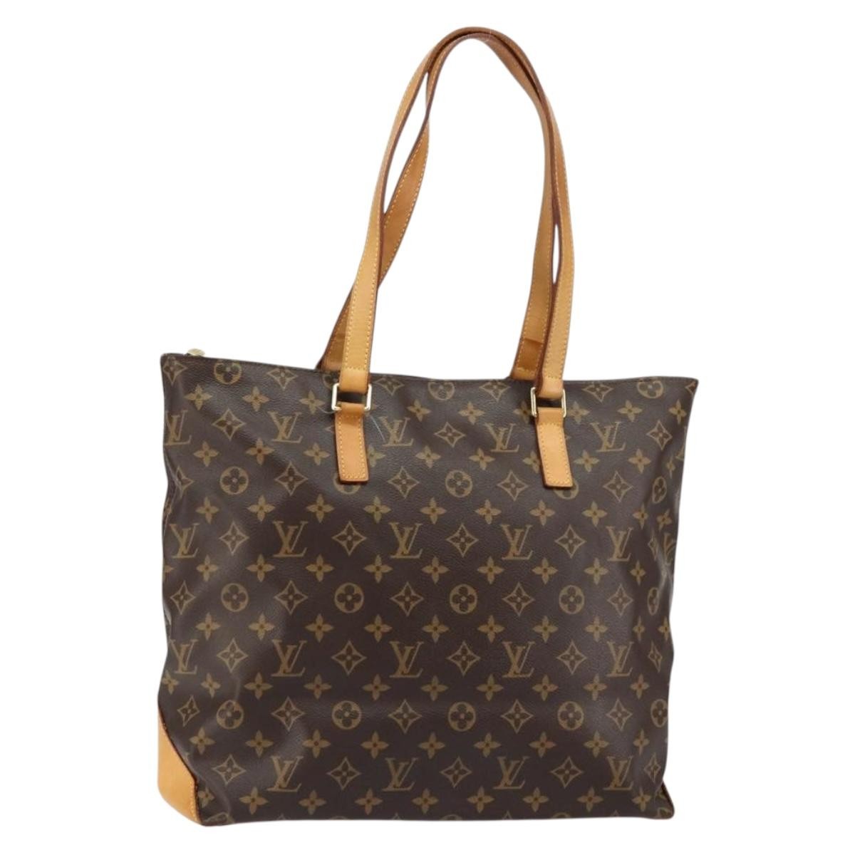 Louis Vuitton Cabas Mezzo Monogram Canvas, BROWN, CANVAS, Tote bag