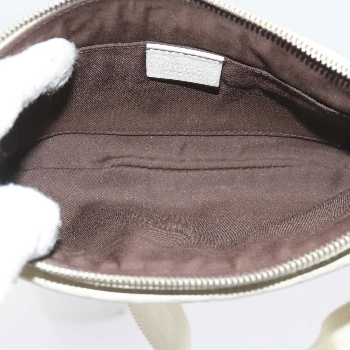 Gucci Waist Belt Bag Guccissima, WHITE, LEATHER, Shoulder bag