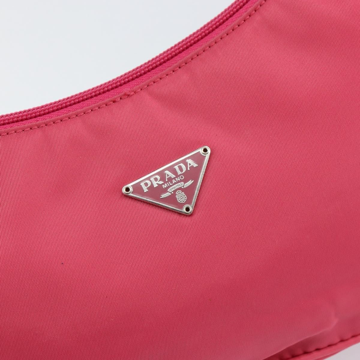 Prada Pochette Shoulder Bag Tessuto, PINK, NYLON, Clutche & pouche