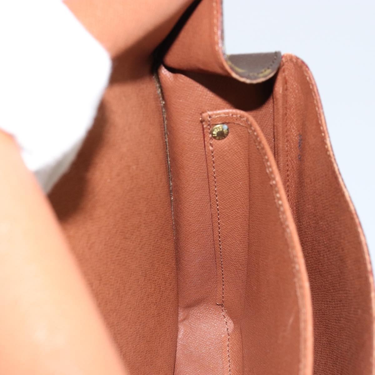 Louis Vuitton Cartouchiere Handbag Monogram Canvas, BROWN, CANVAS, Shoulder bag